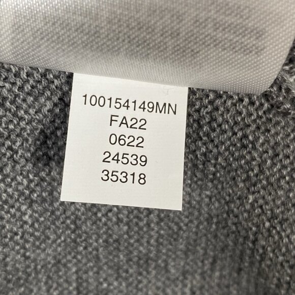 Alfani Cardigan Sweater Men’s XL Gray Striped V-Neck Button Up Grandpa Academia - Picture 10 of 13